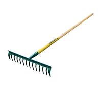 LEBORGNE - Rastrello Duopro 14 denti Curvi senza Manico - Utensili da giardino - Rastrelliera - Per rastrellatura, livellamento, diffusione - Professionisti BTP e Giardinaggio