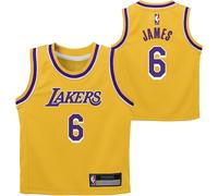 Lebron James Los Angeles Lakers NBA Ragazzi Bambino 2-4 Edizione Icona Gialla...