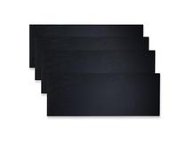 Lebrun 410230120104 - Piatto rettangolare in ardesia, 30 x 12 cm [Confezione da 4]