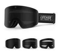 LECAGE Maschera Sci Fotocromatica Uomo Donna | Anti-Appannamento Senza Cornice | Design OTG Compatibile con Occhiali & Casco | Protezione UV400 per Sci, Snowboard & Outdoor Invernali