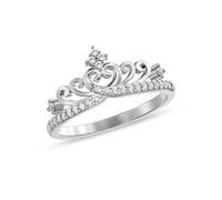 LeCalla Anelli da donna in argento Sterling 925 di alta qualità, leggeri e minimalisti, anelli a fascia con cuori intrecciati | anello nuziale | anelli di fidanzamento da donna, Argento, Zirconia