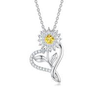 LeCalla Collana con ciondolo a forma di cuore Love argento sterling 925 | Collana leggera con cuore e simbolo dell'infinito per donna, mamma o amica - Regalo di compleanno