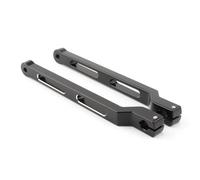 LeCambio Piastra del Gradino Leva del cambio estesa con punta e tallone in alluminio per moto, adatta per Harley Touring, Road King, Electra, Street Glide, Softail Leva del Cambio Pieghevole per(Black