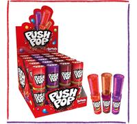 Lecca Lecca Bazooka Push Pop Gusti Lampone Fragola Cola Espositore Bar 20pz