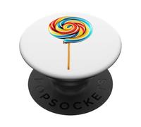 Lecca lecca colorata a spirale - Fun Nostalgic Candy PopSockets PopGrip Adesivo