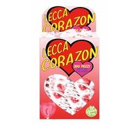 Lecca Lecca Cuore El Corazon Gusto Ciliegia - Espositore da 200pz Incartati Singolarmente | Perfetti per San Valentino e Eventi Romantici, Senza Glutine
