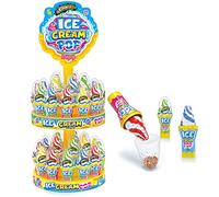 LECCA LECCA JOHNYBEE ICE CREAM POP CARAMELLE COLORATE FRUTTA BOX ESPOSITORE 34PZ