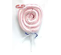 Lecca Roller Pop Rosa 80gr Marshmallow Morbido. Confezione da 12pz x 80gr Casa del DOlce. Ideale per Feste di Compleanno e Caramellate.