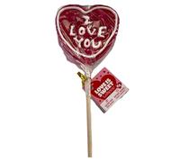 LeccaLecca Gigante per San Valentino a Forma di Cuore con scritta I LOVE YOU 75 Grammi