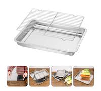 Leccarda Forno Teglia Piatto Snack in Acciaio Inox Porta Patatine Fritte