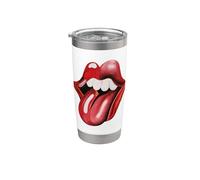 Leccare le lingue straniere dei Rolling Stones Bicchiere termico in acciaio inox doppia parete