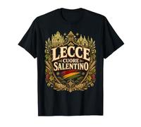 Lecce Cuore Salentino Vintage con Barocco, Trulli e Vigneti Maglietta