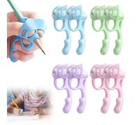 LECDOA Impugnature per matite per bambini, calligrafia in silicone, per correzione della postura, aiuto per la scrittura per principianti, materiale scolastico speciale (8 pezzi)