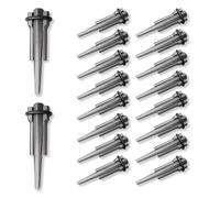 LECEHIVO Set di 18 cunei per spaccare rocce con spessori a piuma, cuneo e spessori da 1,5 cm, resistenti per la caccia e la roccia, strumenti per la divisione di calcestruzzo, granito, marmo