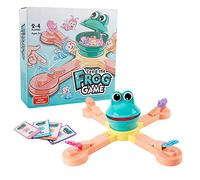 Lecerrot 2 Bocca Feed The Frog Gioco | Lanciare e Dare da Mangiare alle - Avventura per Bambini Giocattoli per l'alimentazione Puzzle Gioco da Tavolo interattivo multigiocatore competitivo