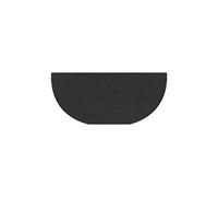 Lecerrot Camino antincendio, tappetino ignifugo anteriore camino, protezione antincendio, metà rotonda, tappetino antiscivolo per stufa, camino, barbecue e griglia