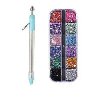 Lecerrot Diamond Art Pens, Spot Drill Pen, DIY Crystal Embroidery Pen, Multi Strass piastra trapano fai da te, per nail art fai da te