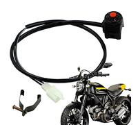 Lecerrot Pulsante clacson per Auto - Comandi Manubrio Moto Sorpasso | Interruttore a Pulsante sul Manubrio Interruttore/off in Lega di Alluminio Adatto per Appassionati e Professionisti