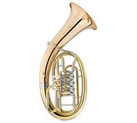 Lechgold BH-19/4L Baritono - in ottone - accordatura: Sib - foro: 14,8 mm - 4 valvole rotative con giunti Minibal - custodia leggera inclusa - verniciato