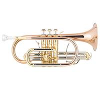 Lechgold CR-18L Bb-Cornetta - Bocchino e campana in ottone dorato - Valvole in acciaio inox - con custodia leggera - verniciata