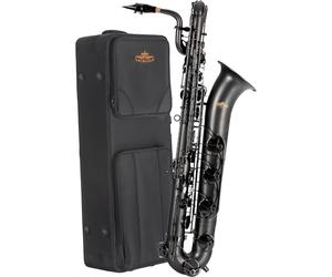 Lechgold LBS-25MB Set Sax Baritono Eb - corpo ottone nero laccato, meccanica nichelata nera. Include valigetta leggera, tracolla, ancia, bocchino, legatura con cappuccio e scovolino.