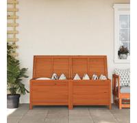 Lechnical Contenitore Giardino Marrone 150x50x56,5cm Legno Massello Abete,Contenitore da Giardino,Contenitore Giardino Salvaspazio,Baule Contenitore Esterno