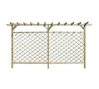 Lechnical Recinzione da Giardino Recinzione Rete Recinzione Recinzione da Giardino Decorativa Pannelli Estern Recinzione di Lattice con Pergolato per Giardino in Legno