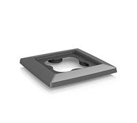 LECHUZA "CUBICO 30" Base a rullo, antracite metallizzato, 35 x 35 x 6,5 cm