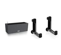 Lechuza Balconera 50 Cottage Set Completo, Vaso Fioriera In Resina Per Piante, G