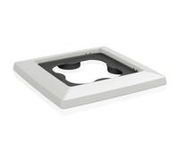 LECHUZA Base rotolabile LECHUZA CUBICO 30 bianca 13425 | H4,5 cm, piattino in plastica di qualità, per interni ed esterni