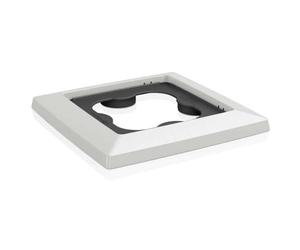 LECHUZA Base rotolabile LECHUZA CUBICO 30 bianca 13425 | H4,5 cm, piattino in plastica di qualità, per interni ed esterni