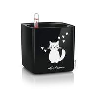 Lechuza Vaso da Tavolo - CUBE Glossy CAT 14 - Nero lucido