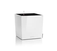 Lechuza Vaso Da Fiori - Lec - Cube Premium 50 - Bianco Lucido - Resistente Alle