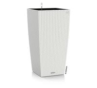 Lechuza Cubico Cottage 40 - Full, White Flower Pot