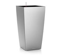 LECHUZA CUBICO Premium 22 argento metallizzato 18468