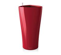 (TG. 30) Lechuza Delta 30, Vaso in Resina per Piante, Set Completo - Rosso Scarl