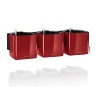LECHUZA Kit da parete LECHUZA CUBE 13525, verde lucido, rosso scarlatto