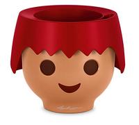 Lechuza Vaso - OJO PLAYMOBIL - fire red