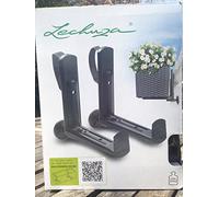Lechuza Set di 2 Ganci per Vasi Balconera - nero