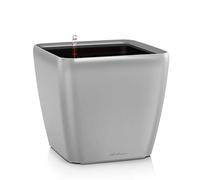 LECHUZA QUADRO Premium LS 21 argento metallizzato 16128