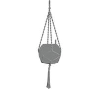Lechuza Sospensione in Macramè - Cotton BOHO 90 - grigio
