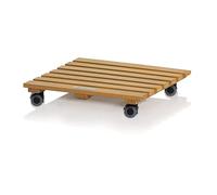 Lechuza Supporto a Rotelle Natural Wood Quadrato - 37