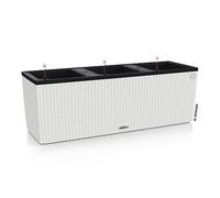 Lechuza Jardiniere Trio Cottage 30 - Lec - Kit Completo - Bianco - Resistente Al