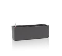 Lechuza Vaso con irrigazione Cube Premium Triple, grigio basalto opaco