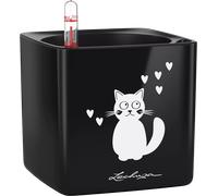 Lechuza Vaso da Tavolo - CUBE Glossy CAT 14 - Nero lucido