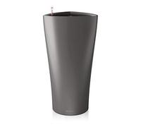 Lechuza Vaso in Resina per Piante Delta 40 Set Completo - Antracite Metallico -
