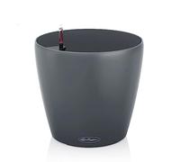 Lechuza - Vaso per piante Classico Color ECO 28 grigio | Vaso con sistema di irrigazione e indicatore del livello dell'acqua | in 100% plastica riciclata | superficie opaca | Ø 27,5 x 26 cm | 18923