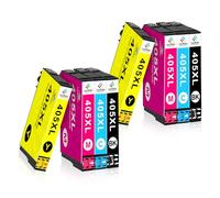 LeciRoba 405xl - Cartucce d'inchiostro per Epson 405 e 405XL, compatibili con Workforce Pro WF-3820DWF 3825DWF 4820DWF 4825DWF 4830DTWF WF-7310DTW WF-7830DTWF 7835DTWF 7840DTWF