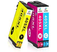 LeciRoba 405xl - Cartucce per Epson 405xl Multipack e per Epson 405 per Epson Workforce Pro WF-3820DWF 3825DWF WF-4820DWF 4825DWF 4830DTWF WF-7310DTW WF-7830DTWF 7835DTWF WF-7840DTWF (confezione da 3)