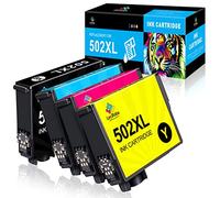 LeciRoba 502xl per cartucce epson 502 e per cartucce epson 502 XL compatibili per Epson XP-5100 XP-5105 XP-5150 XP-5155 Epson WF-2860 WF-2865 WF-2880 WF-2885 stampante(4 confezione)